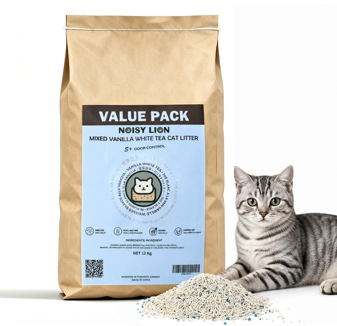 Noisy Lion 12kg Vanilla White Tea Tofu Cat Litter - bulk bag