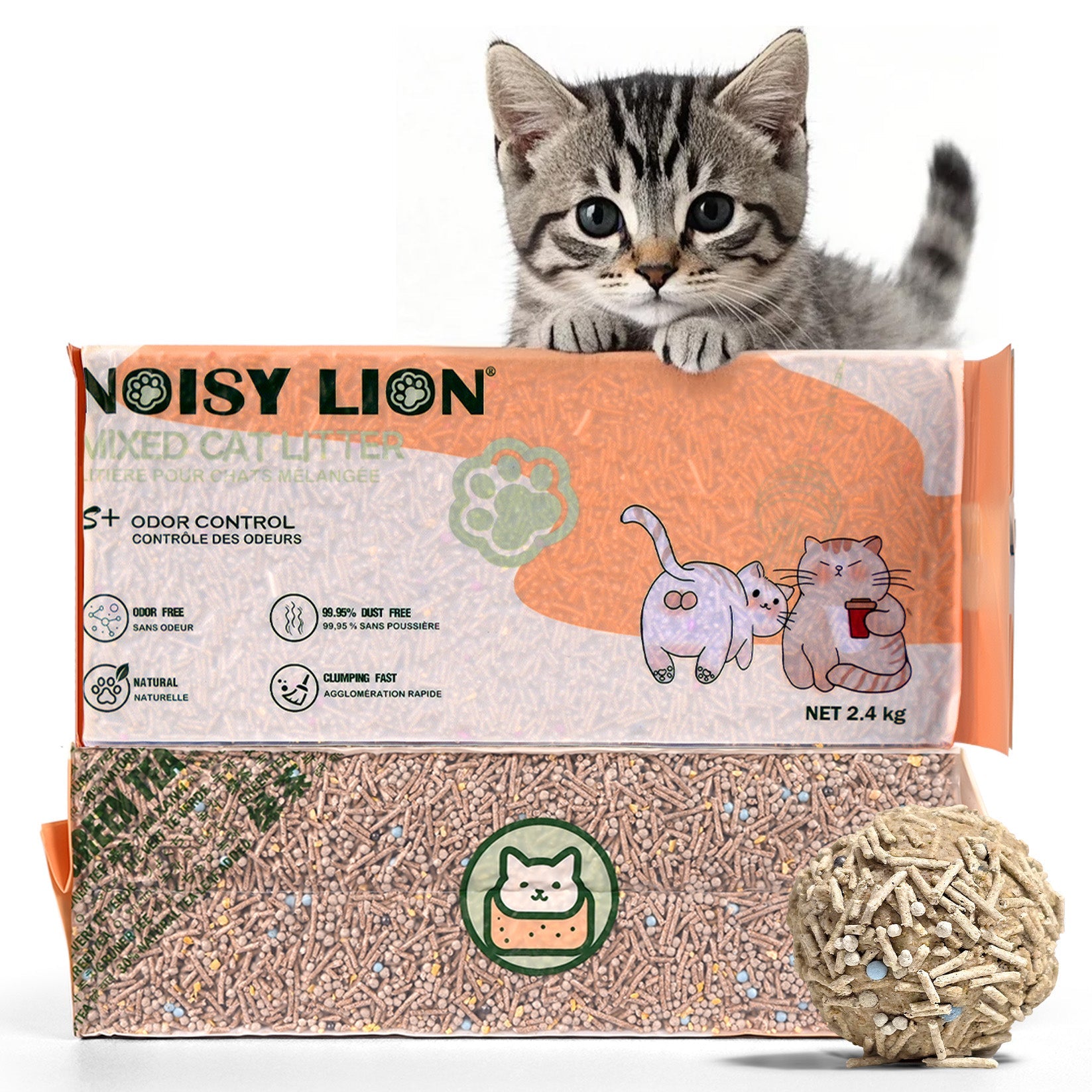 Vanilla White Tea Tofu Cat Litter Cubic Pack - Noisylion