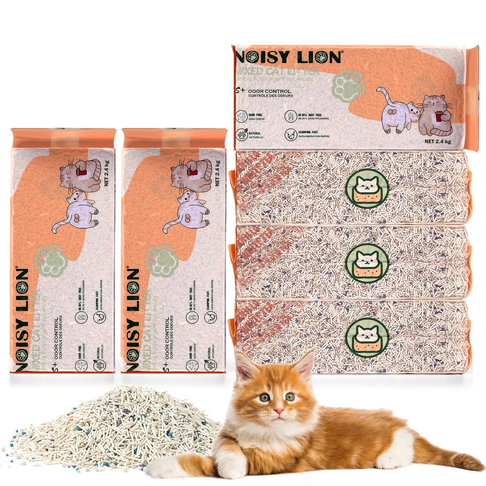 Vanilla White Tea Tofu Cat Litter Cubic Pack - Noisylion