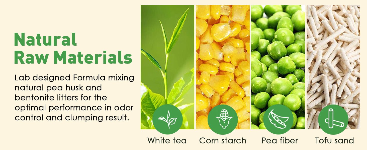 Vanilla White Tea Tofu Cat Litter Cubic Pack - Noisylion