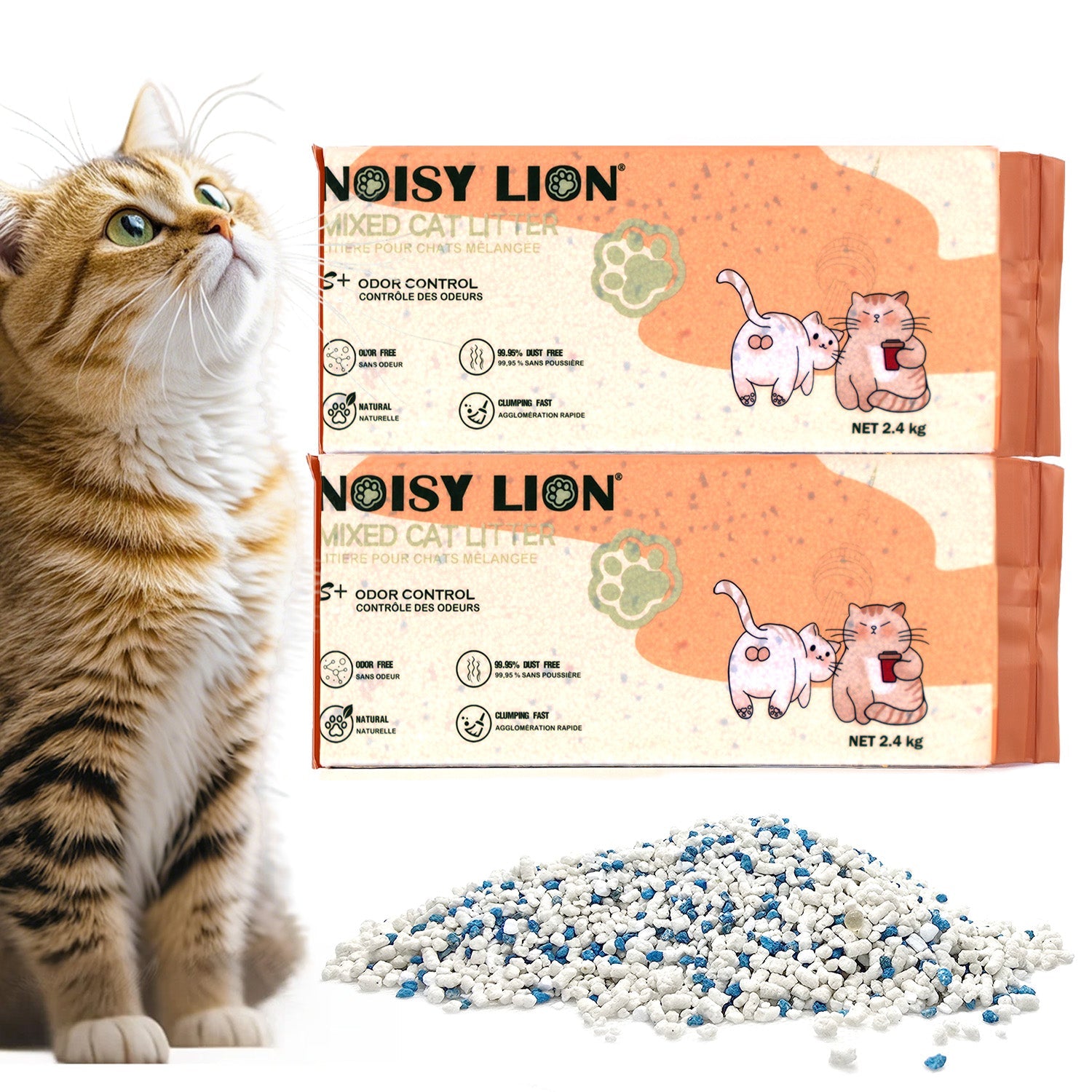 Vanilla White Tea Tofu Cat Litter Cubic Pack - Noisylion