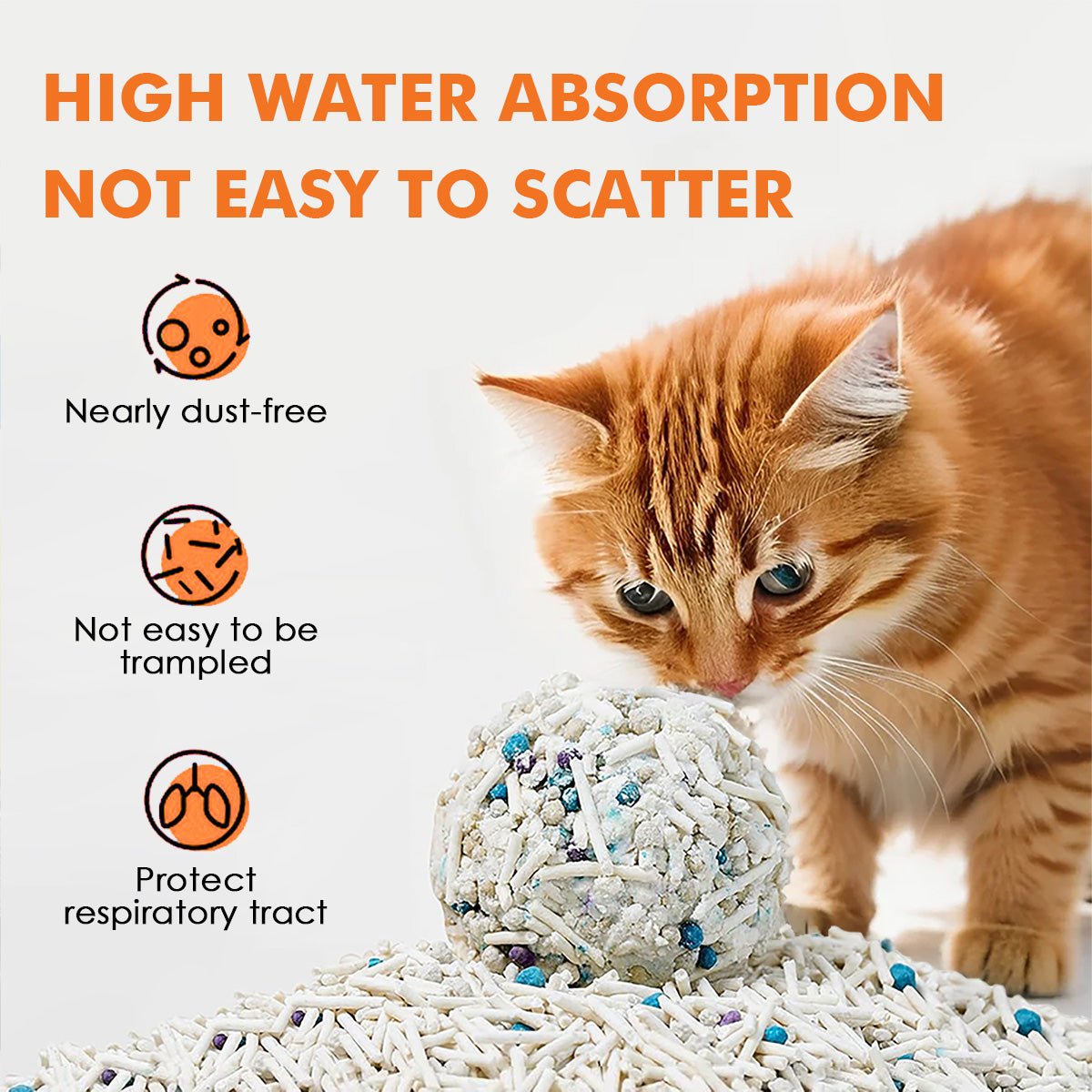 vanilla white‑tea tofu cat litter bag – low‑dust flushable eco‑friendly litter for cats in Canada