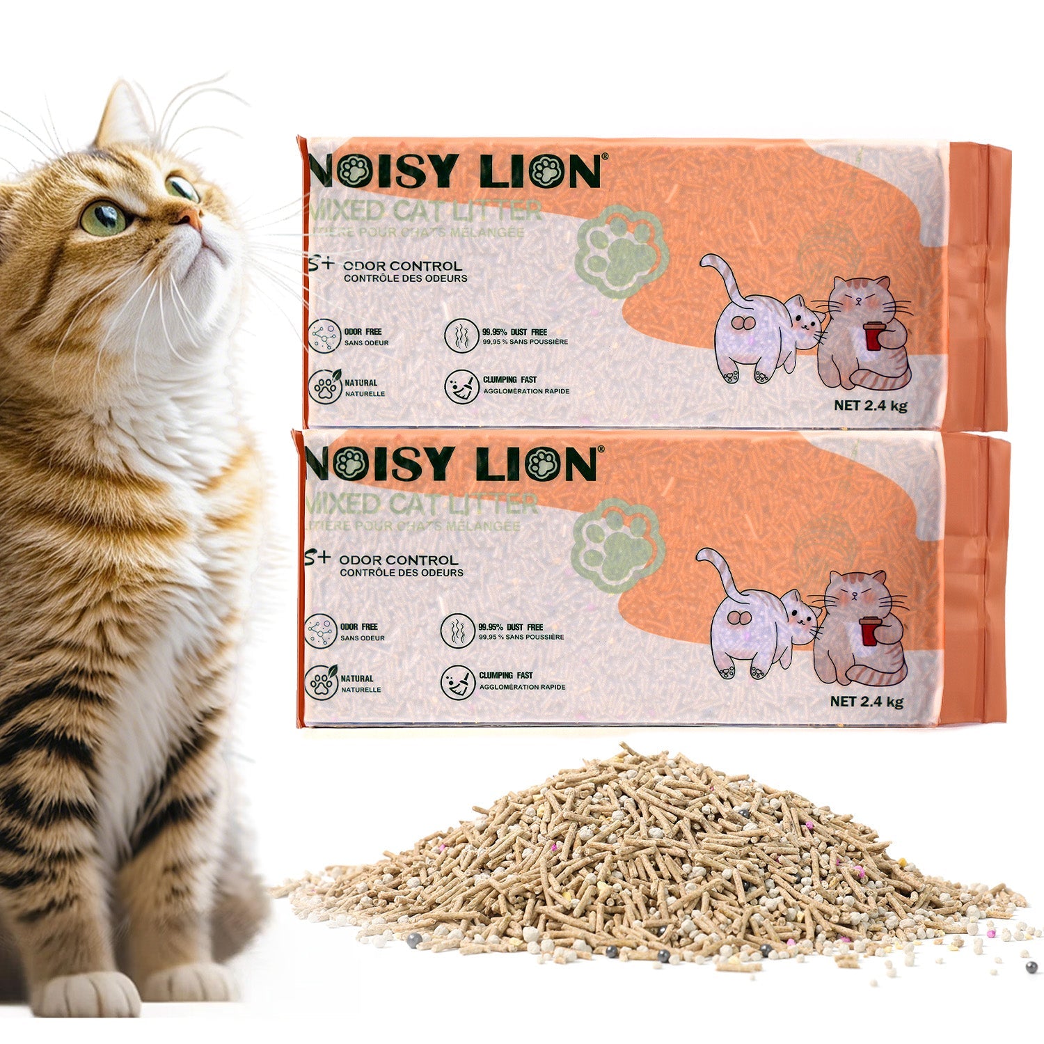 Vanilla White Tea Tofu Cat Litter Cubic Pack - Noisylion
