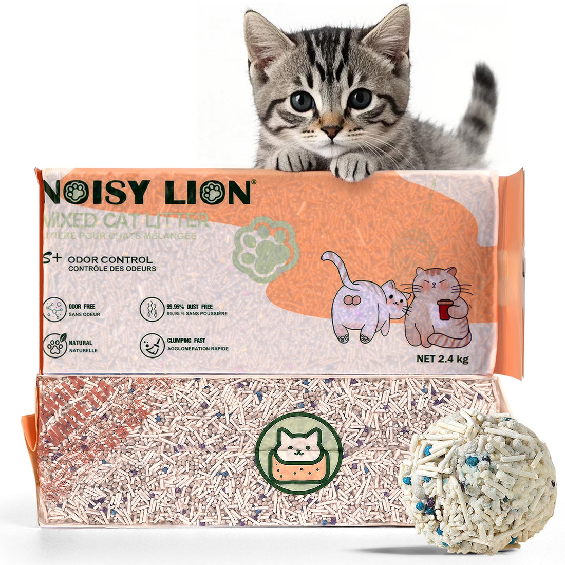 vanilla white‑tea tofu cat litter bag – low‑dust flushable eco‑friendly litter for cats in Canada