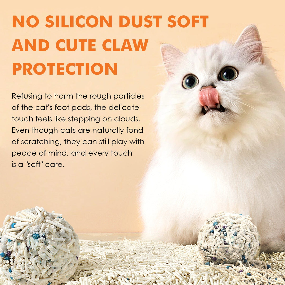 vanilla white‑tea tofu cat litter bag – low‑dust flushable eco‑friendly litter for cats in Canada