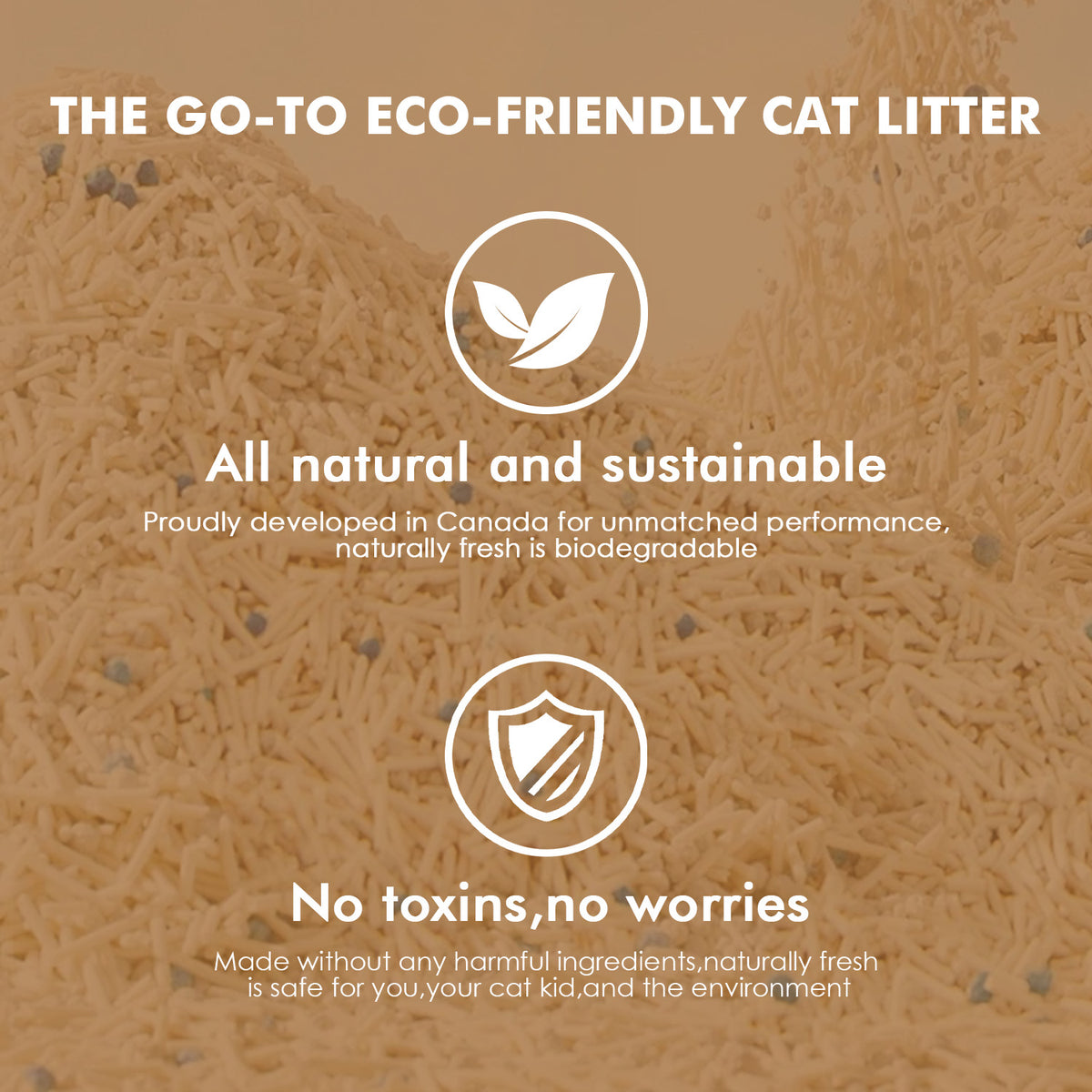 vanilla white‑tea tofu cat litter bag – low‑dust flushable eco‑friendly litter for cats in Canada